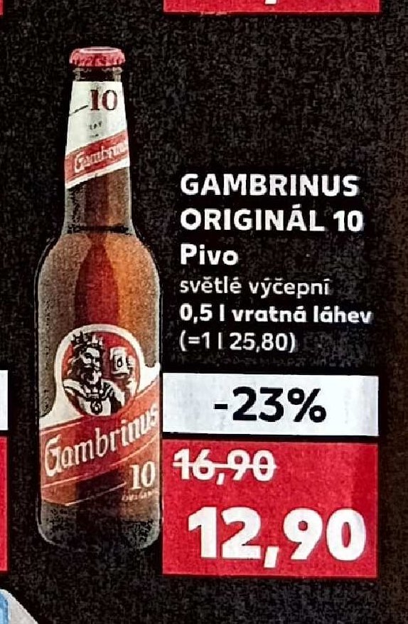 GAMBRINUS ORIGINÁL 10 Pivo