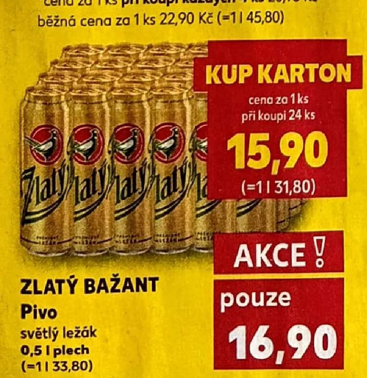 Zlatý Bažant Pivo