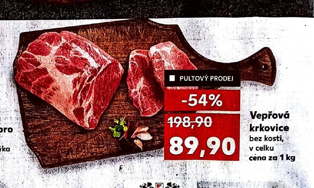 Vepřová krkovice bez kosti