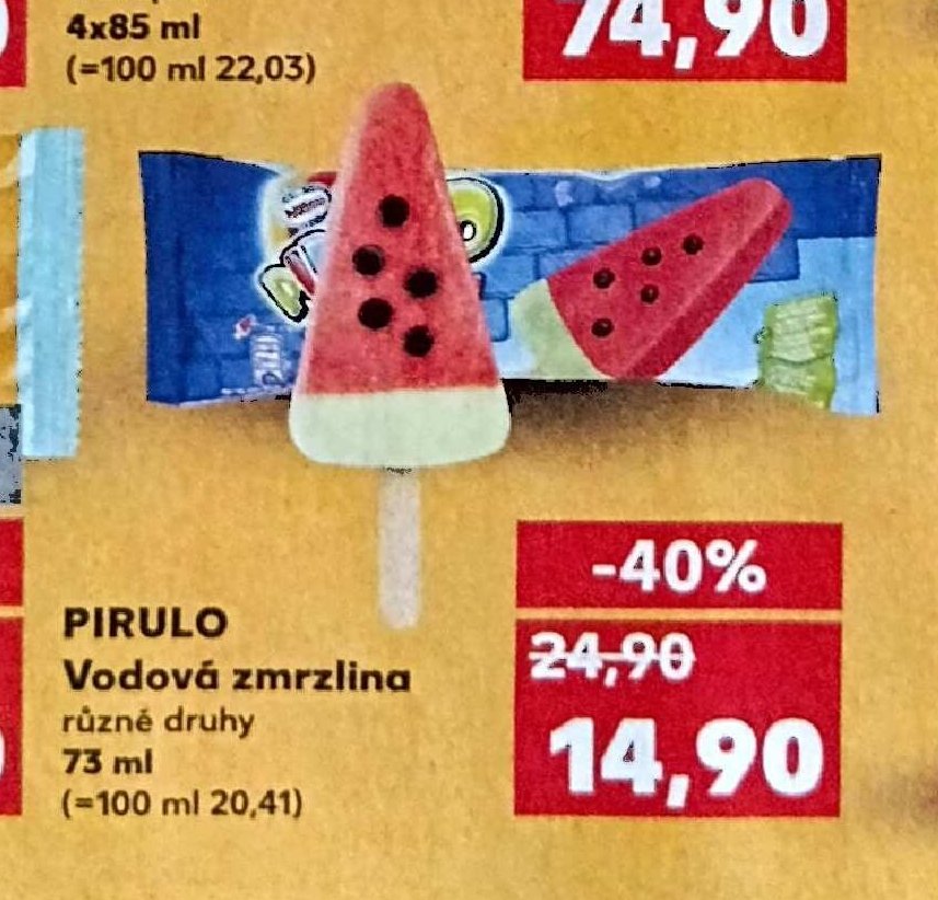 PIRULO Vodová zmrzlina