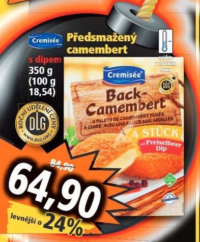 Cremisée Předsmažený camembert