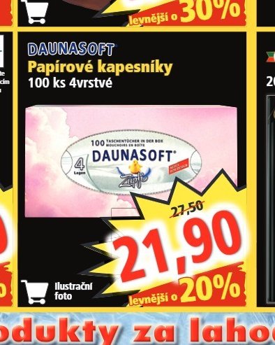 DAUNASOFT Papírové kapesníky