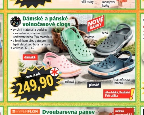 Dámské a pánské volnočasové clogs