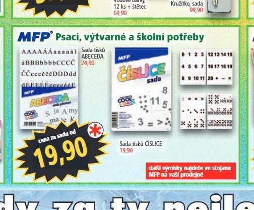 Psací, výtvarné a školní potřeby (MFP)
