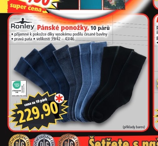 Ronley Pánské ponožky, 10 párů