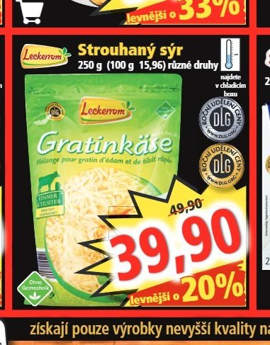 Leckerrom Strouhaný sýr