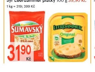Sýr Šumavský eidam 30% strouhaný 100 g