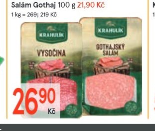Salám Vysočina 100 g