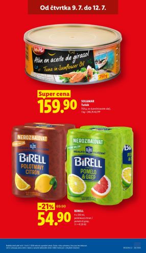 akční leták Lidl 9.7.2026-12.7.2026