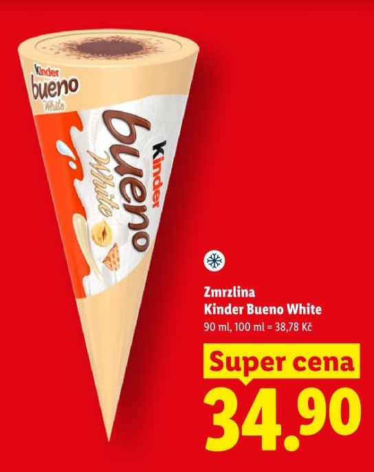 Zmrzlina Kinder Bueno White