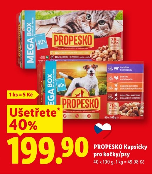 PROPESKO Kapsičky pro kočky/psy