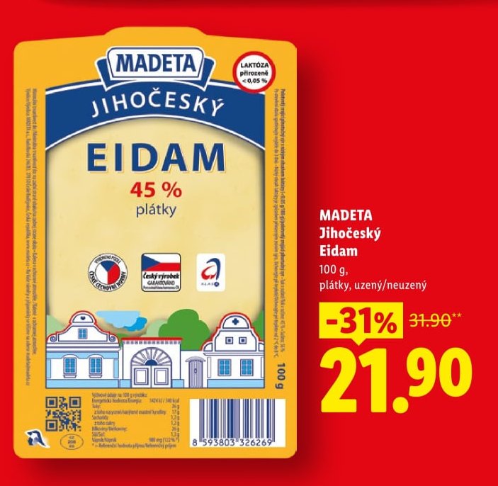 MADETA Jihočeský Eidam