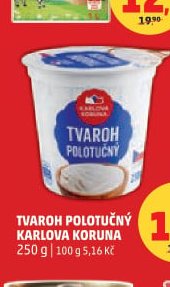 Tvaroh polotučný Karlova Koruna