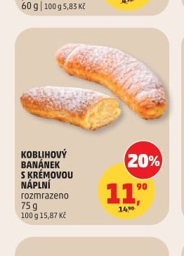 KOBLIHOVÝ BANÁNEK S KRÉMOVOU NÁPLNÍ