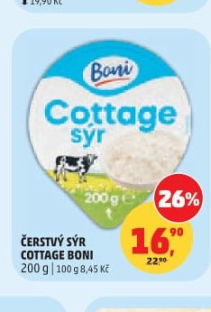 ČERSTVÝ SÝR COTTAGE BONI