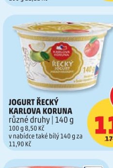 JOGURT ŘECKÝ KARLOVA KORUNA
