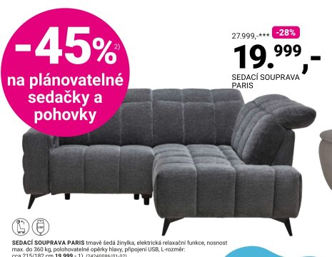 SEDACÍ SOUPRAVA PARIS
