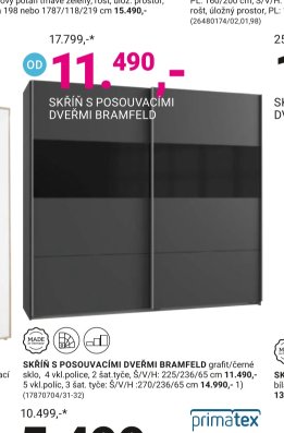 SKŘÍŇ S POSOUVACÍMI DVEŘMI BRAMFELD