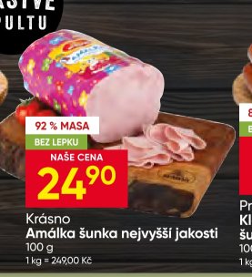 Krásno Amálka šunka nejvyšší jakosti 100 g