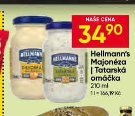 Hellmann's Majonéza | Tatarská omáčka 210 ml