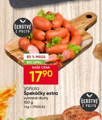 Váhala Špekáčky extra