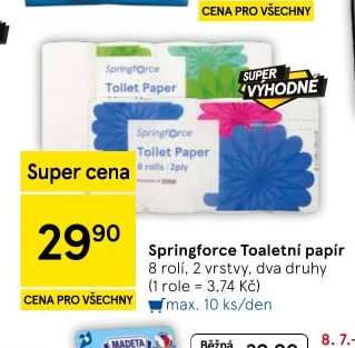 Springforce Toaletní papír
