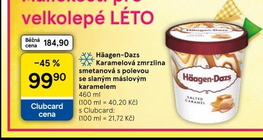 Häagen-Dazs smetanová zmrzlina