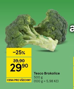 Tesco Brokolice 500 g