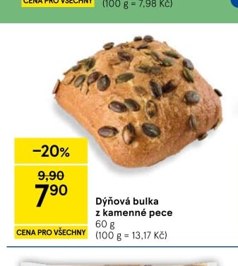Dýňová bulka z kamenné pece 60 g