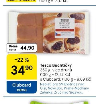 Tesco Buchtičky 360 g