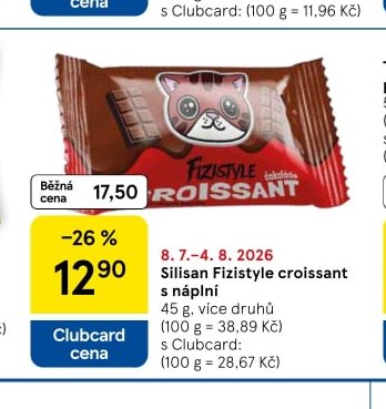 Silisan Fizistyle croissant s náplní 45 g