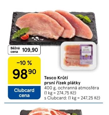 Tesco Krůtí prsní řízek plátky