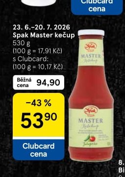 Spak Master kečup 530 g