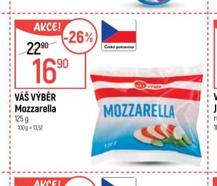 Váš Výběr Mozzarella