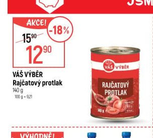 Váš Výběr Rajčatový protlak 140 g