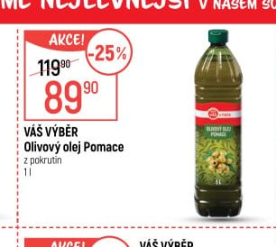 Váš Výběr Olivový olej Pomace 1 l