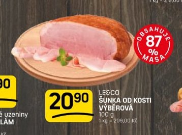 LE&CO šunka od kosti výběrová