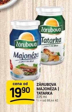 Zárubova majonéza / Tatarka 225 ml