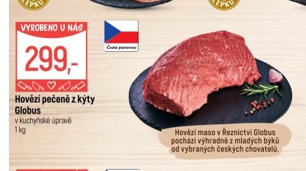 Hovězí pečeně z kýty Globus