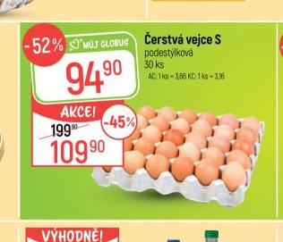 Čerstvá vejce S