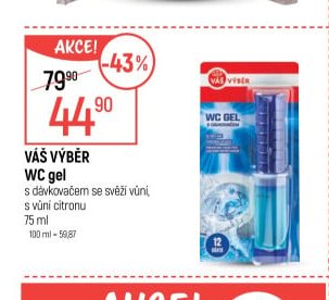 Váš Výběr WC gel 75ml