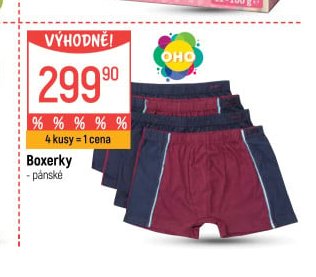 Boxerky pánské 4 kusy