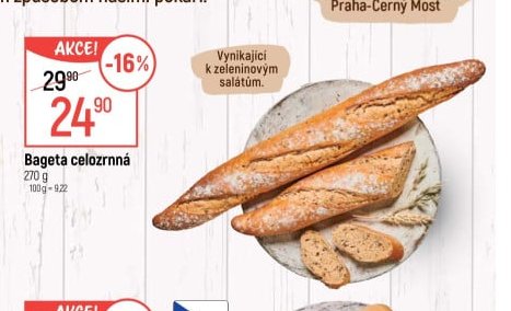 Bageta celozrnná