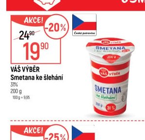 Váš Výběr Smetana ke šlehání