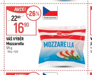 Váš Výběr Mozzarella