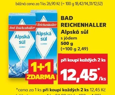 BAD REICHENHALLER Alpská sůl