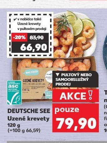 DEUTSCHE SEE Uzené krevety