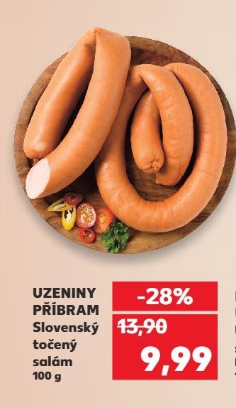 UZENINY PŘÍBRAM Slovenský točený salám 100 g