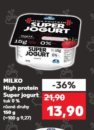 MILKO High protein Super jogurt tuk 0 %