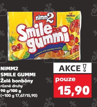 NIMM2 SMILE GUMMI Želé bonbóny